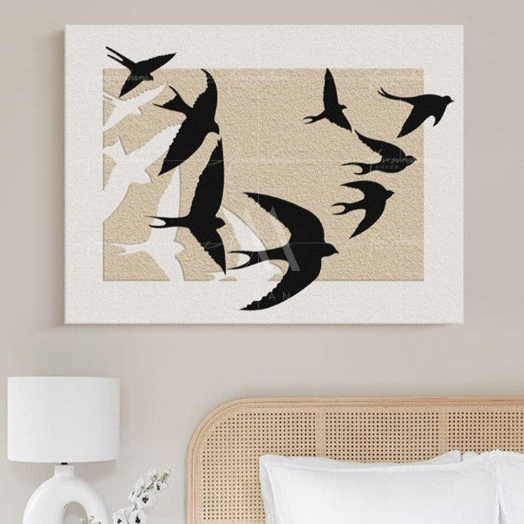 Migration Modern 3D Wall Art