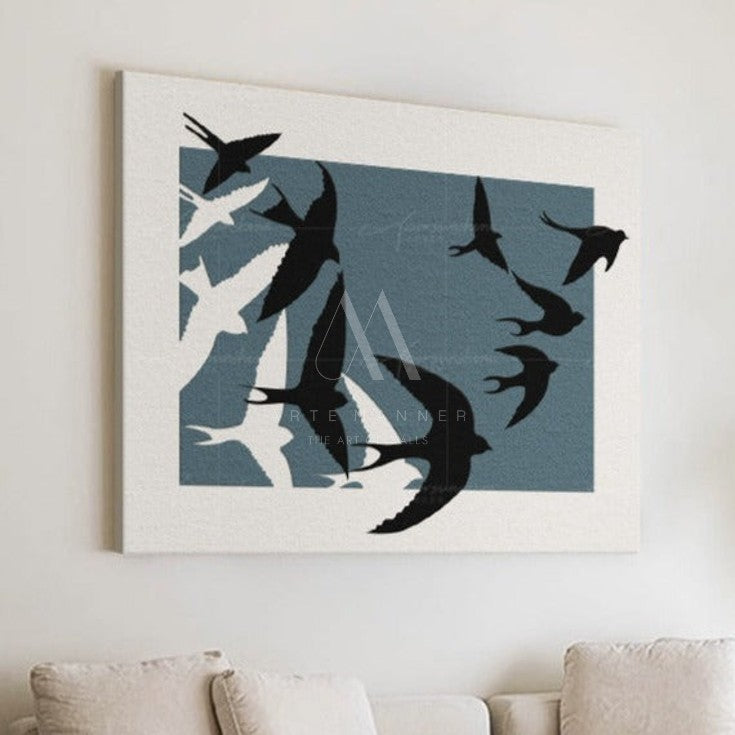 Migration Modern 3D Wall Art