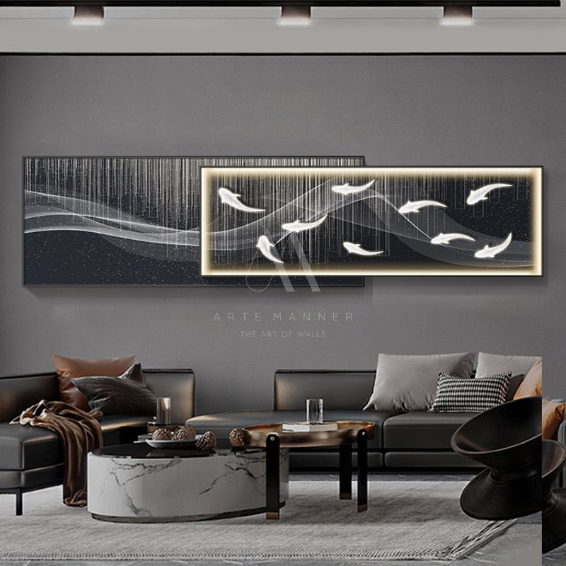 Temptation of the Light Modern LED Wall Art