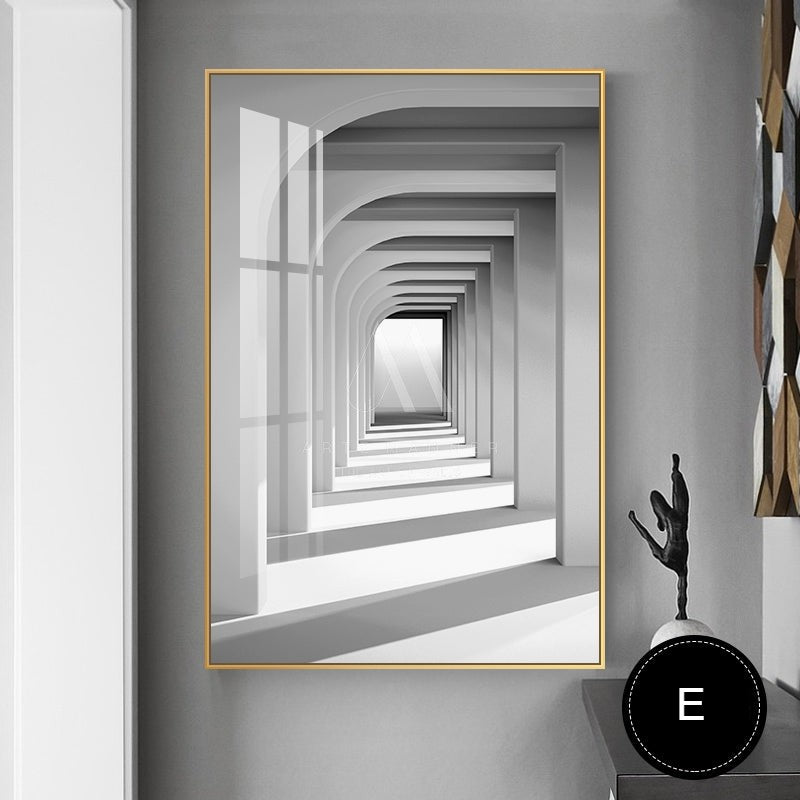 Lonely Flame Modern Abstract Wall Art