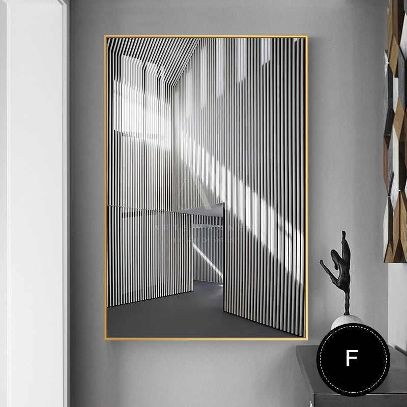 Lonely Flame Modern Abstract Wall Art