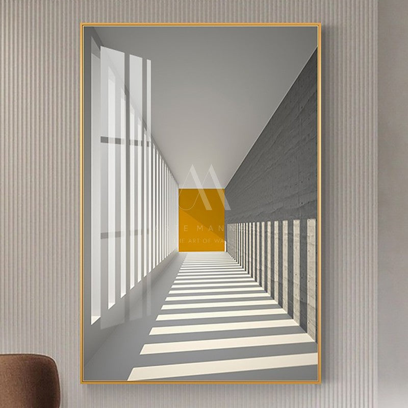 Lonely Flame Modern Abstract Wall Art