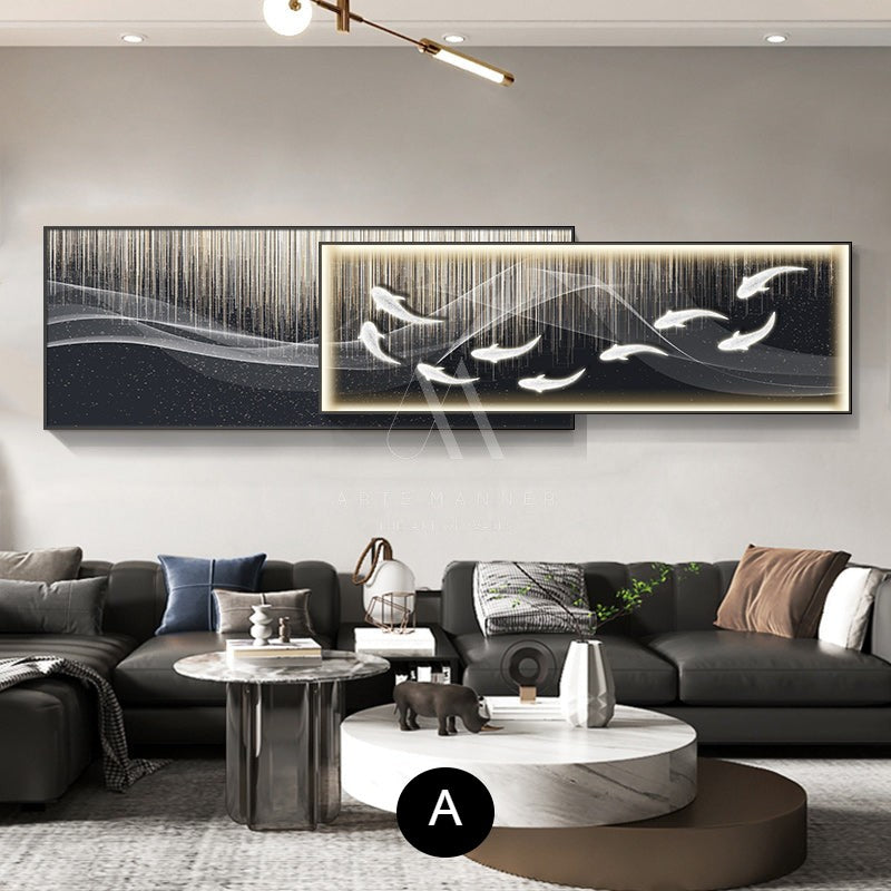 Temptation of the Light Modern LED Wall Art