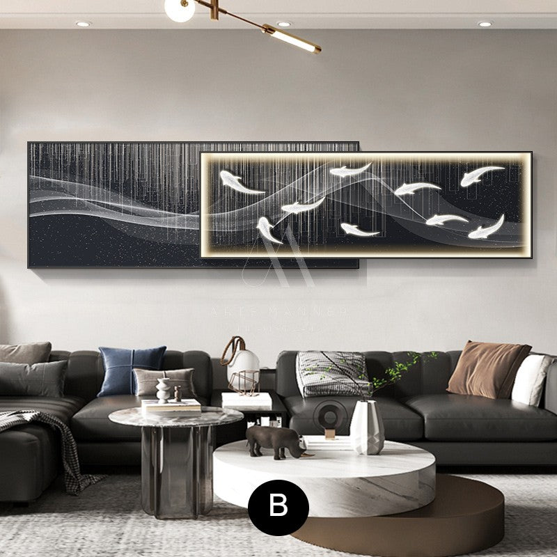 Temptation of the Light Modern LED Wall Art