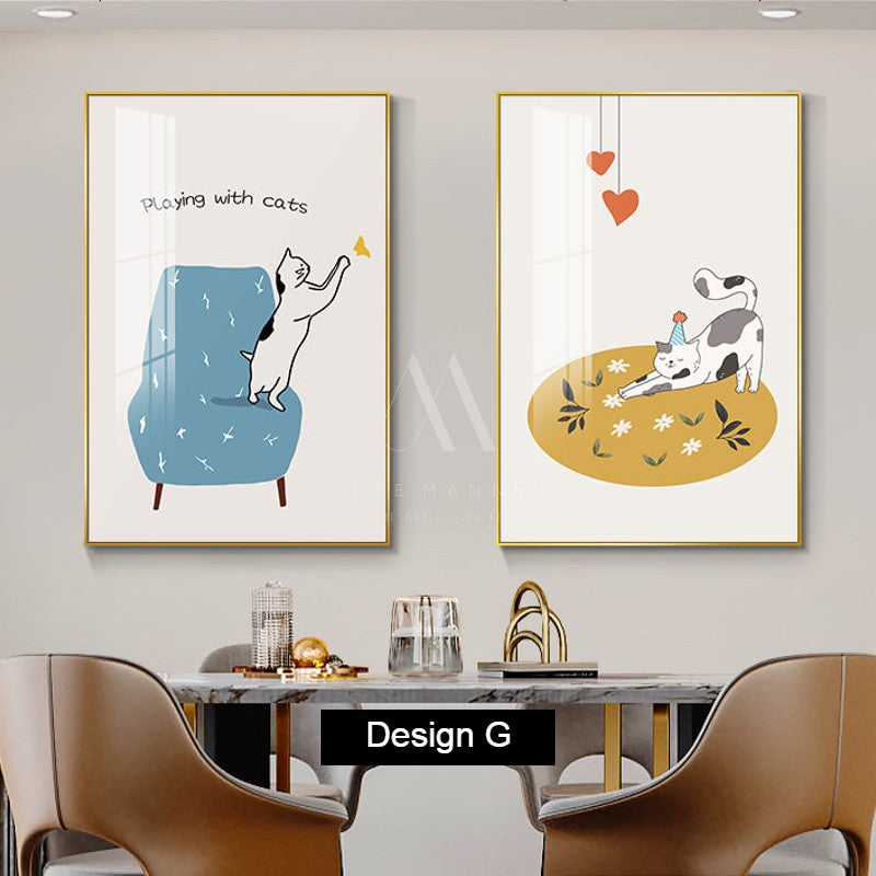 Playful Profiles Modern Wall Art