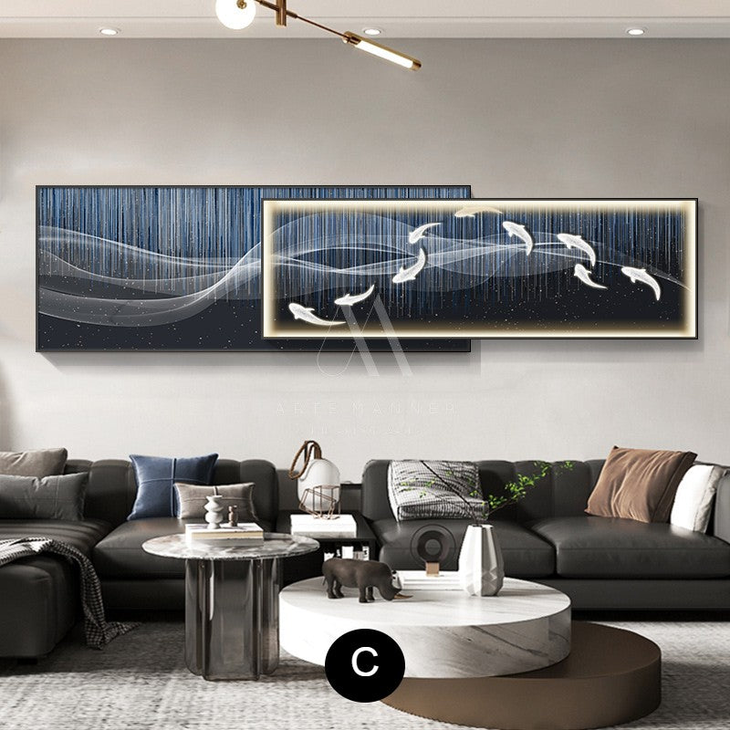 Temptation of the Light Modern LED Wall Art