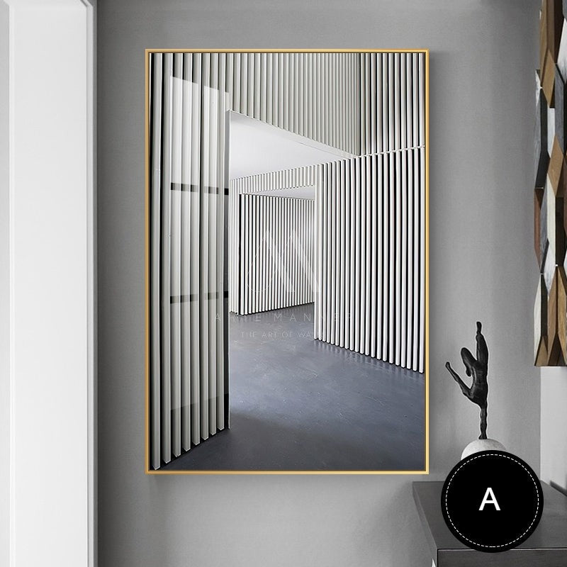 Lonely Flame Modern Abstract Wall Art