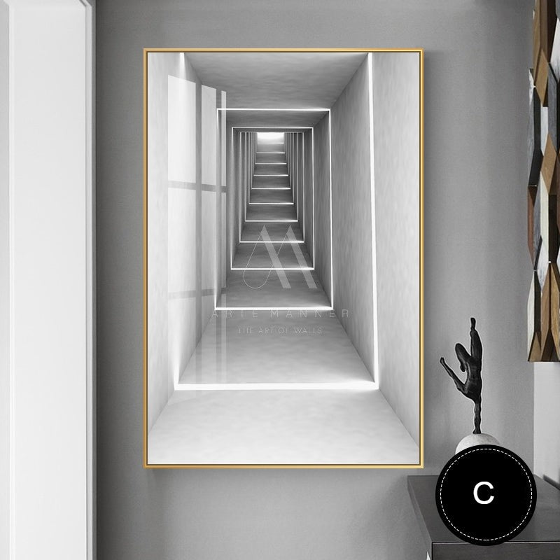 Lonely Flame Modern Abstract Wall Art