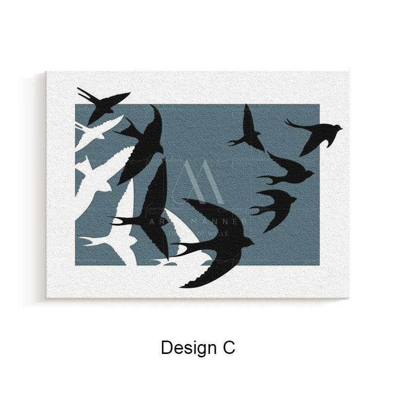 Migration Modern 3D Wall Art
