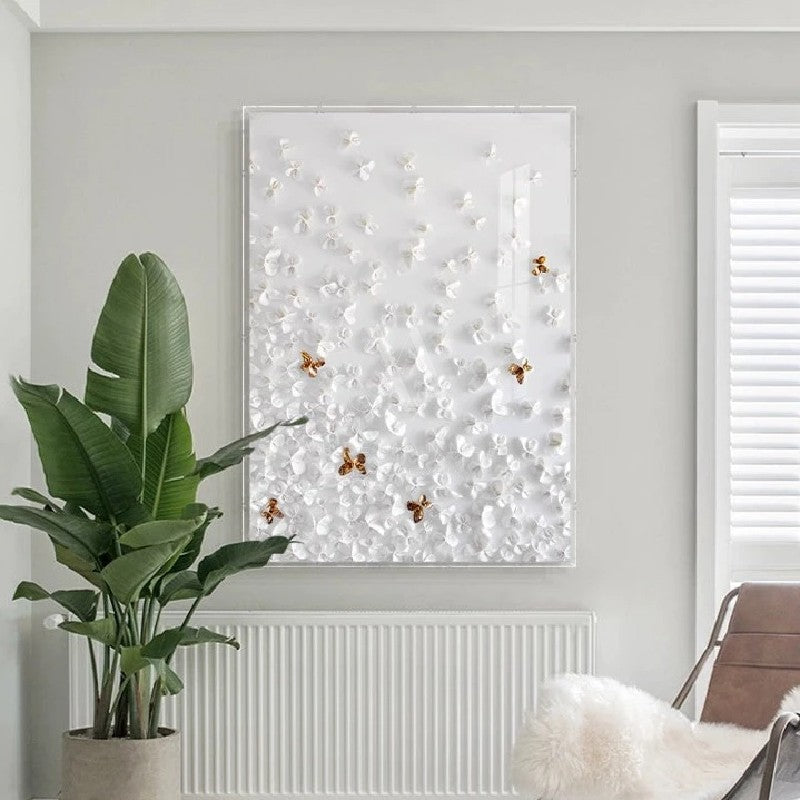 Winter Cemetery Modern 3D Wall Art