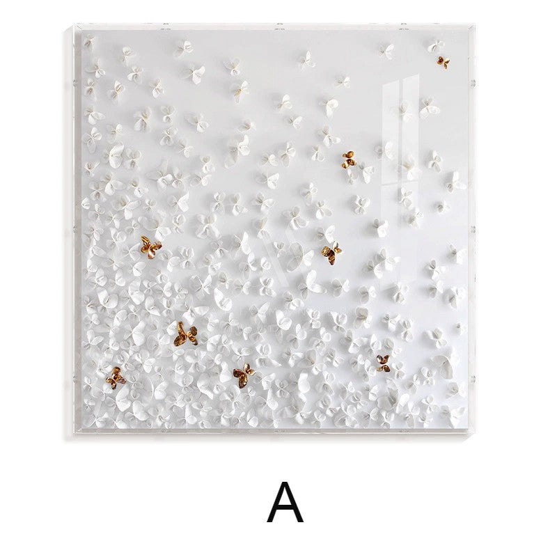 Winter Cemetery Modern 3D Wall Art