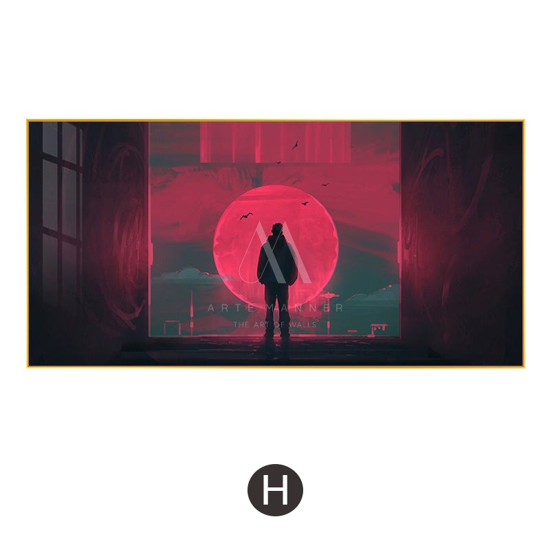 Hyperreal Cyberpunk Wall Art