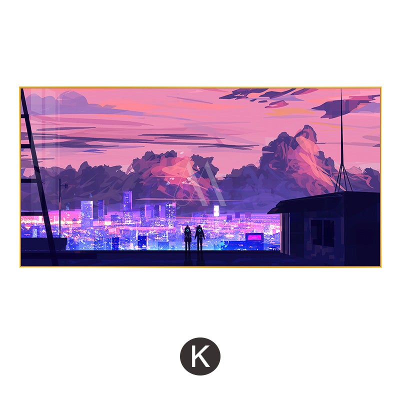 Hyperreal Cyberpunk Wall Art