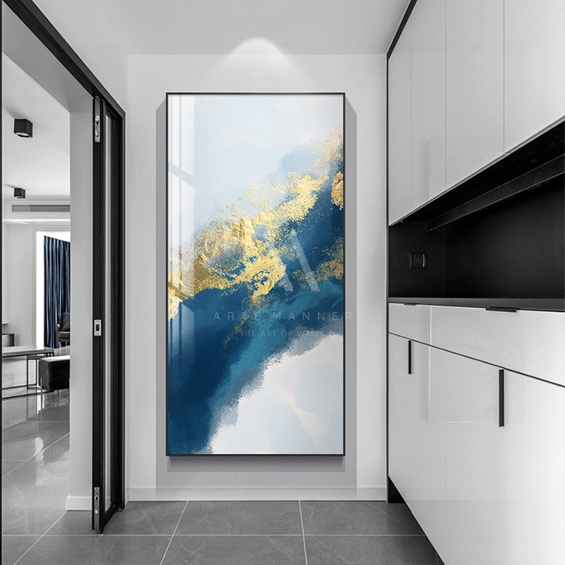 Blue Childhood Modern Abstract Wall Art