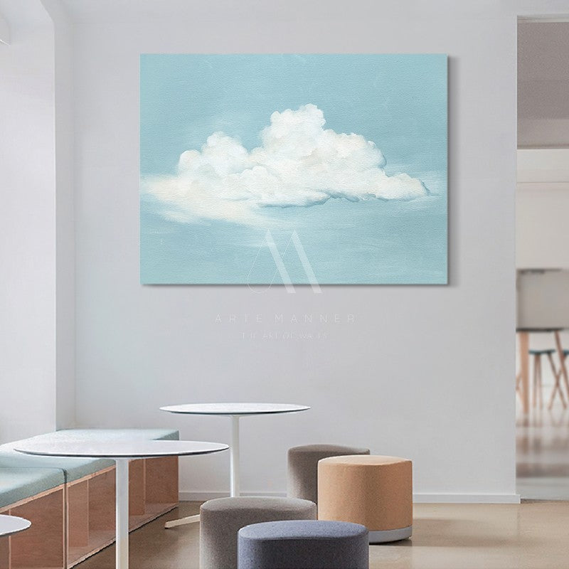 Head In The Clouds Modern Oil Painting