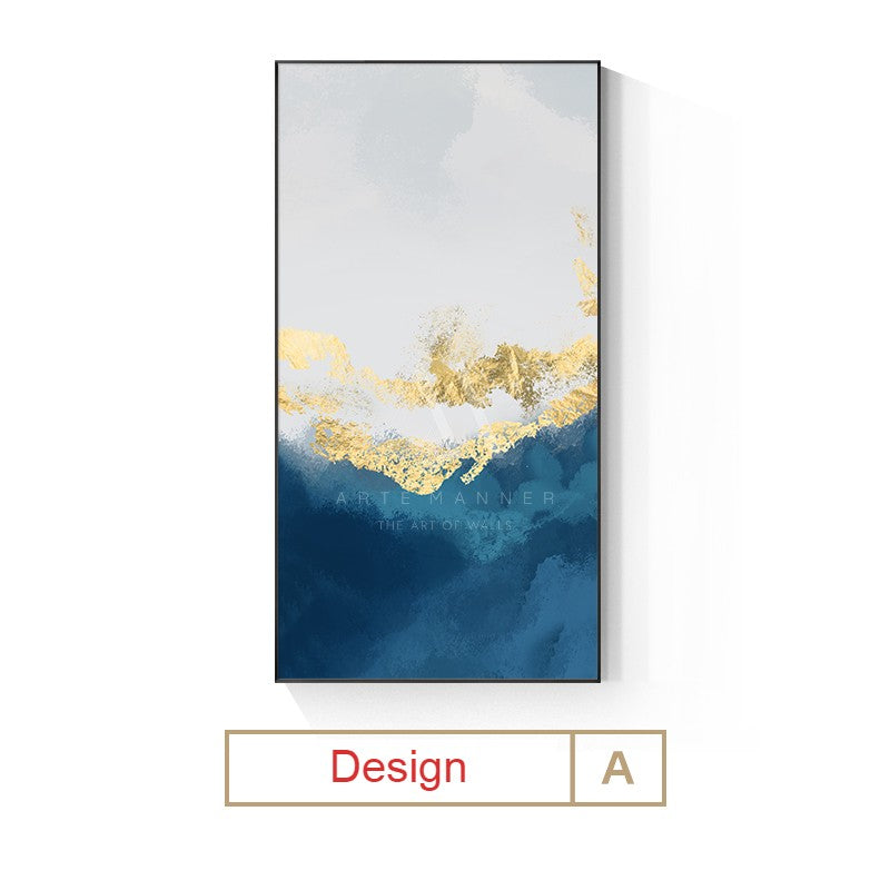 Blue Childhood Modern Abstract Wall Art