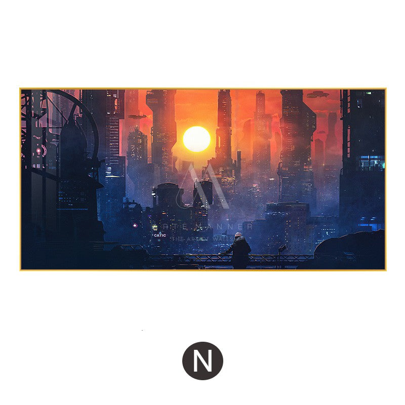 Hyperreal Cyberpunk Wall Art