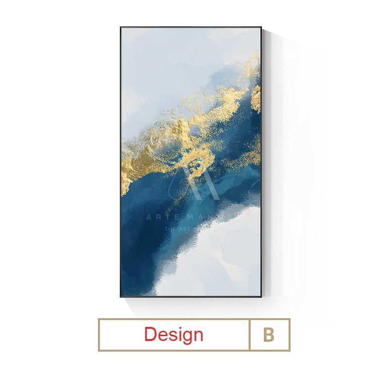 Blue Childhood Modern Abstract Wall Art