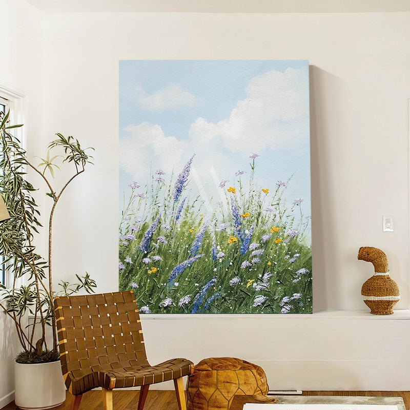 Love of Lavender Modern Oil Painting