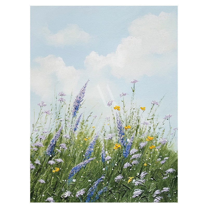 Love of Lavender Modern Oil Painting