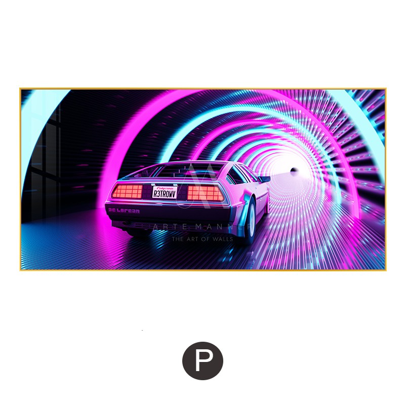 Hyperreal Cyberpunk Wall Art