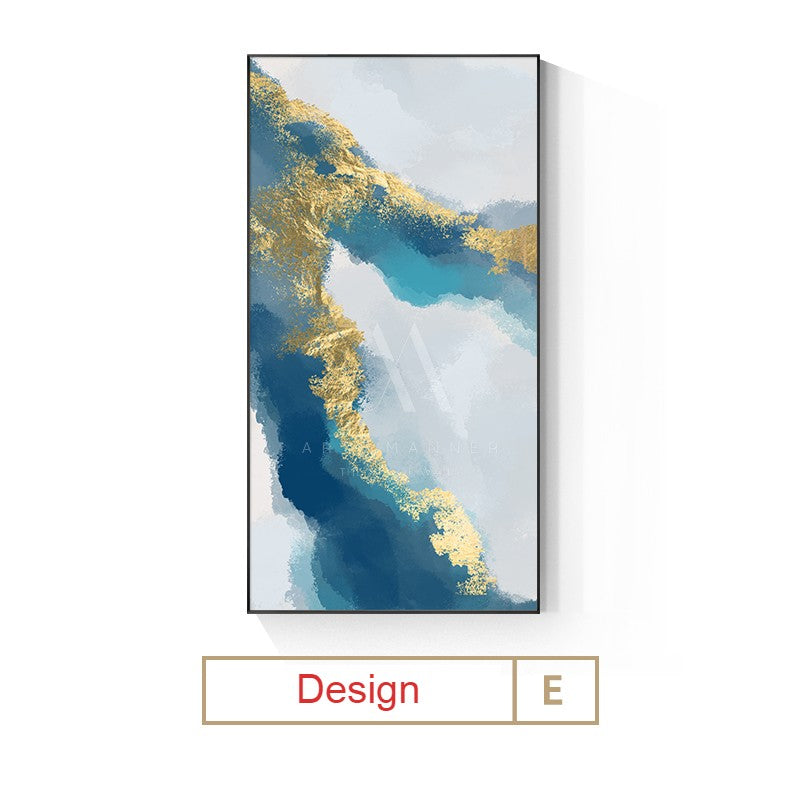 Blue Childhood Modern Abstract Wall Art