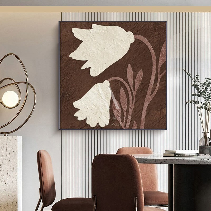 Rainbow Trees Modern Floral Wall Art