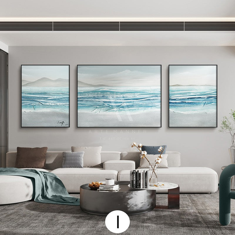 Sands Of Time Modern Oil Painting (Set of 3)