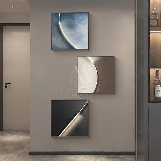 Life After the Night Modern LED Wall Art (Set of 3)