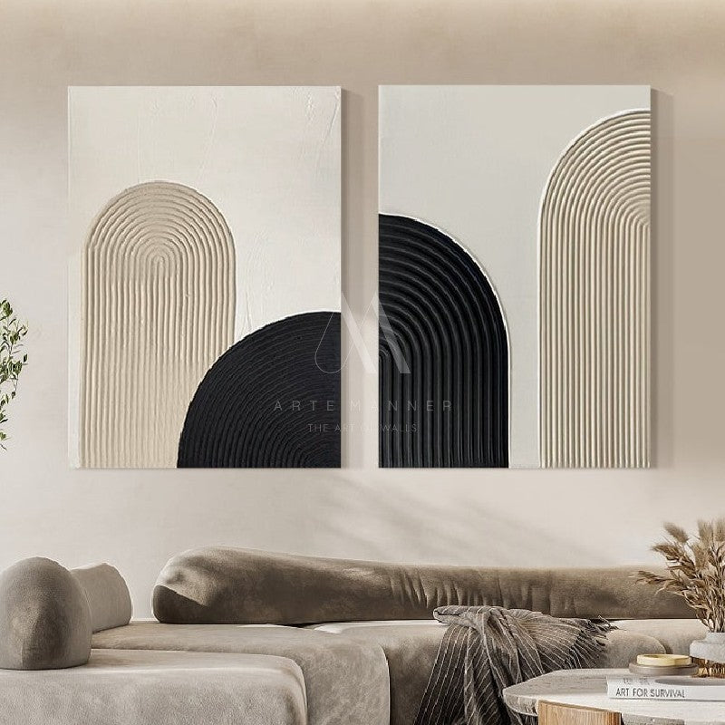 The Gaze of the Night Modern Abstract 3D Wall Art