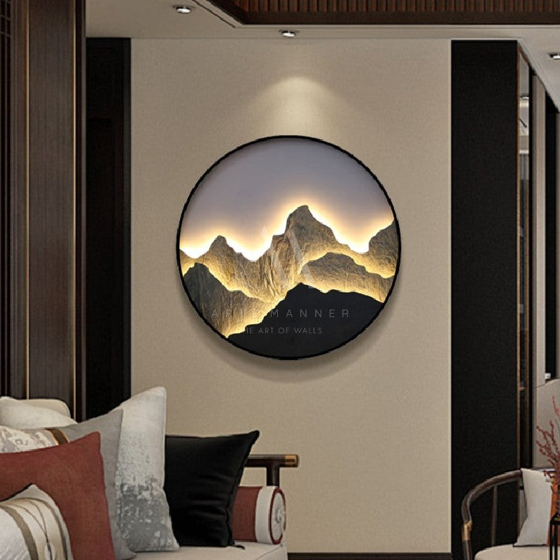 The Battle of the Mountain Modern 3D LED Wall Art