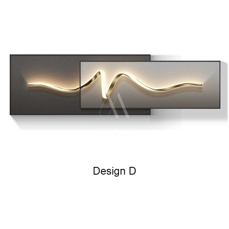Cellophane Modern LED Wall Art