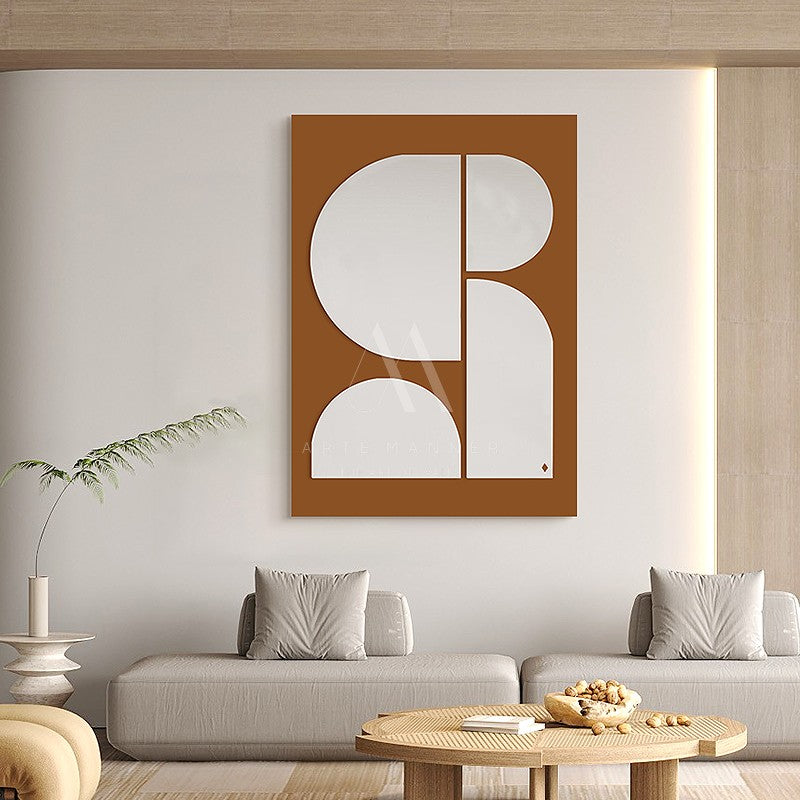 Confronting the Mountain Modern Abstract 3D Wall Art