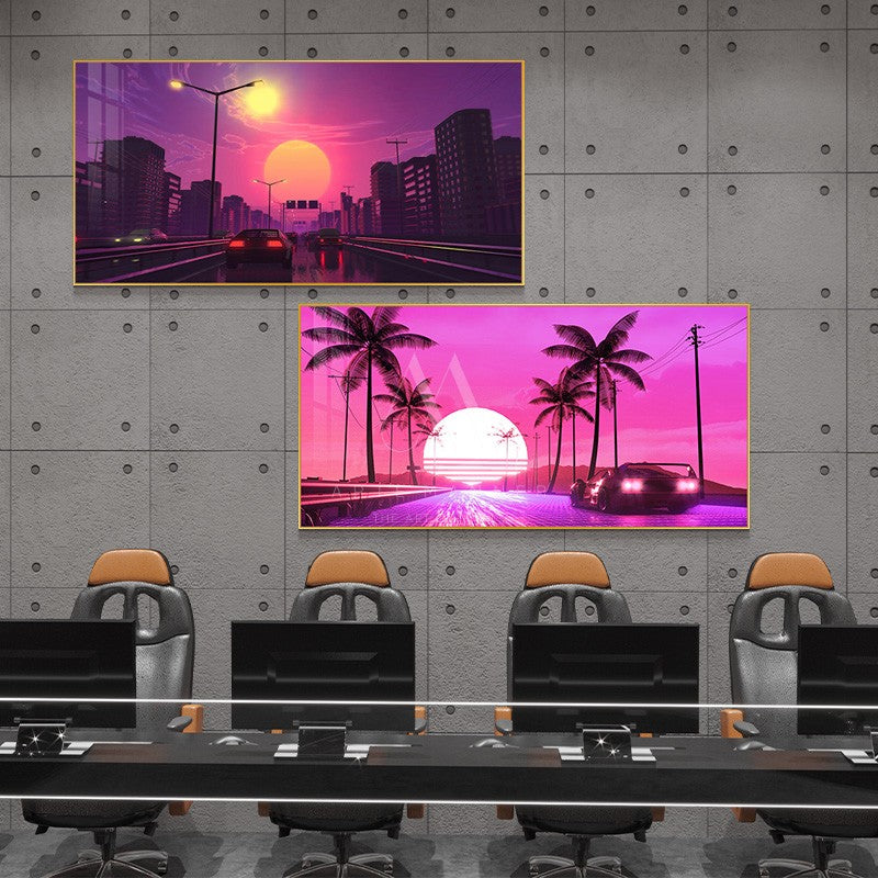 Hyperreal Cyberpunk Wall Art