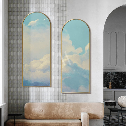 Wispy Skies Modern Wall Art