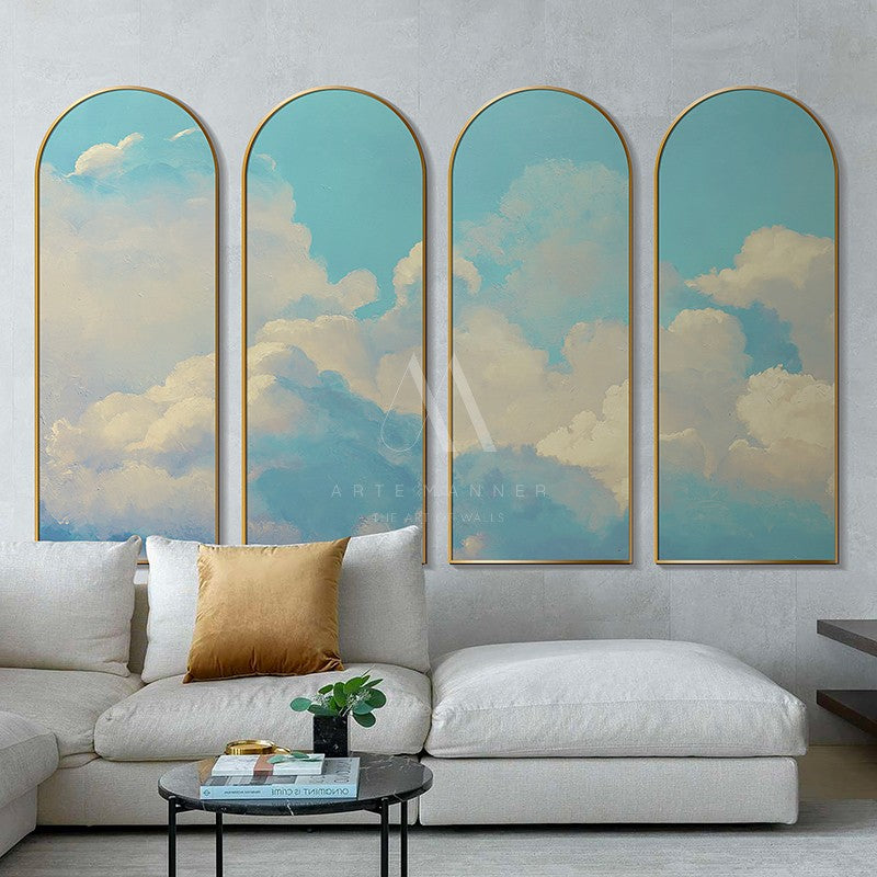 Wispy Skies Modern Wall Art