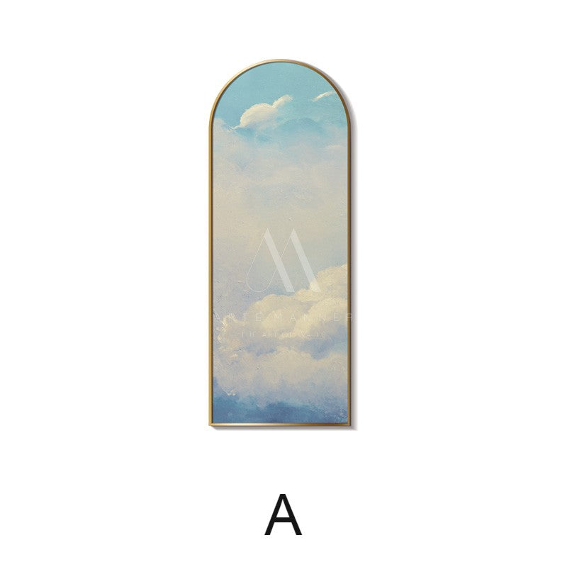 Wispy Skies Modern Wall Art