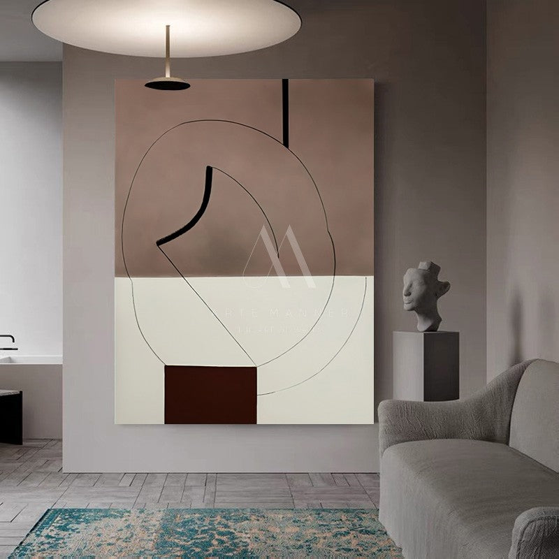 Burnish Minimalist Abstract Oil Painting