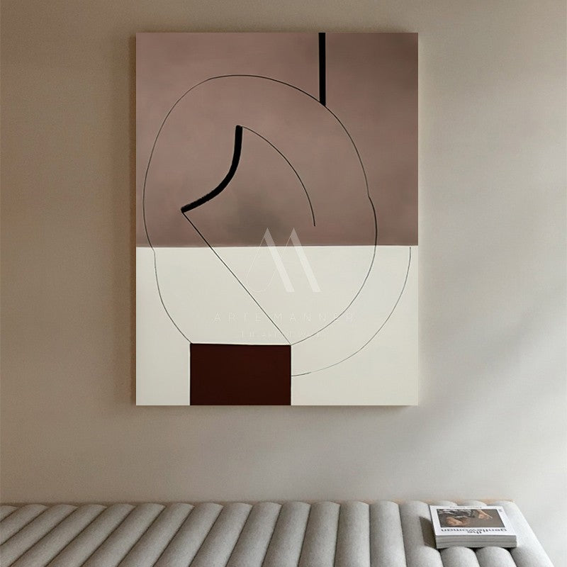 Burnish Minimalist Abstract Oil Painting