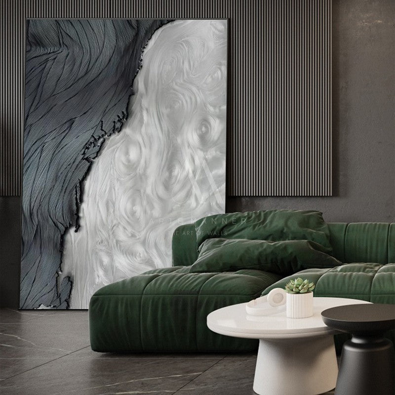 Rapids Modern Abstract Oil Painting