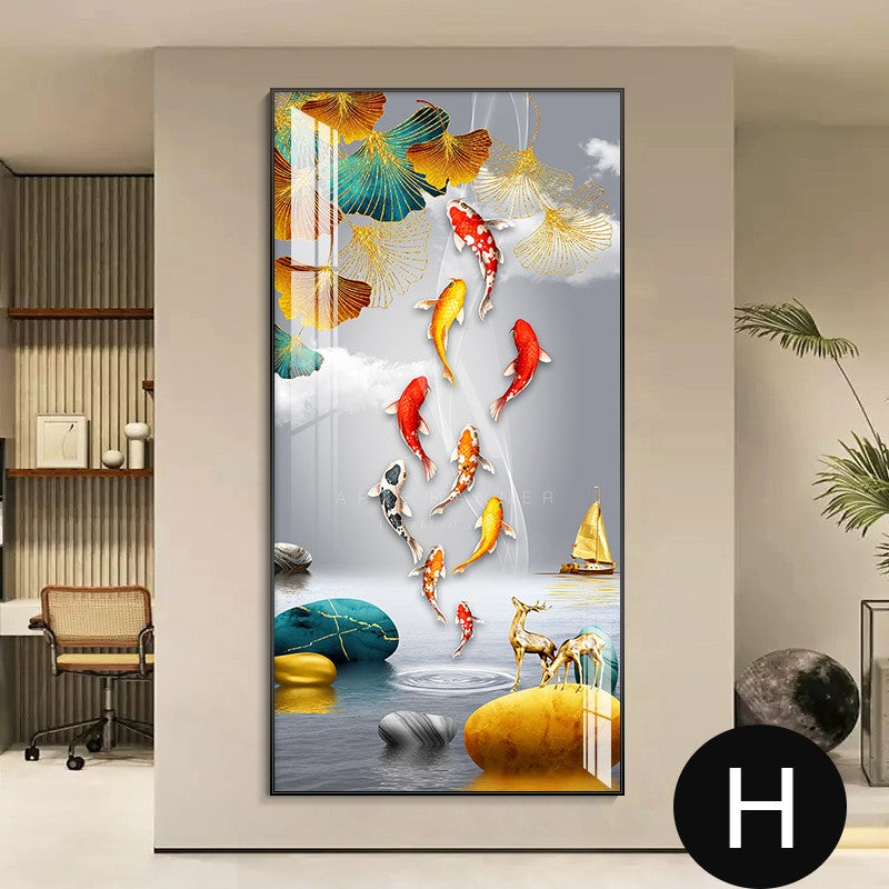 Flying Triangles Modern Wall Art