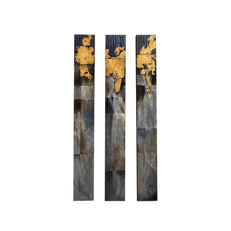 Dwelling in Technology Modern Abstract Wall Art (Set of 3)