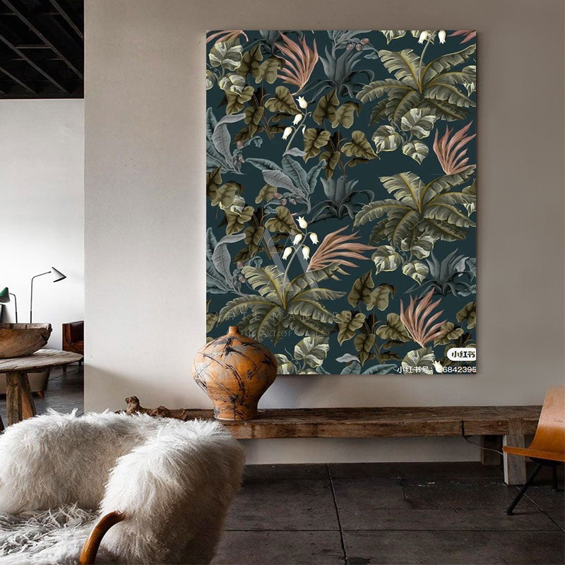 Returning to the Forest Modern Floral Wall Art