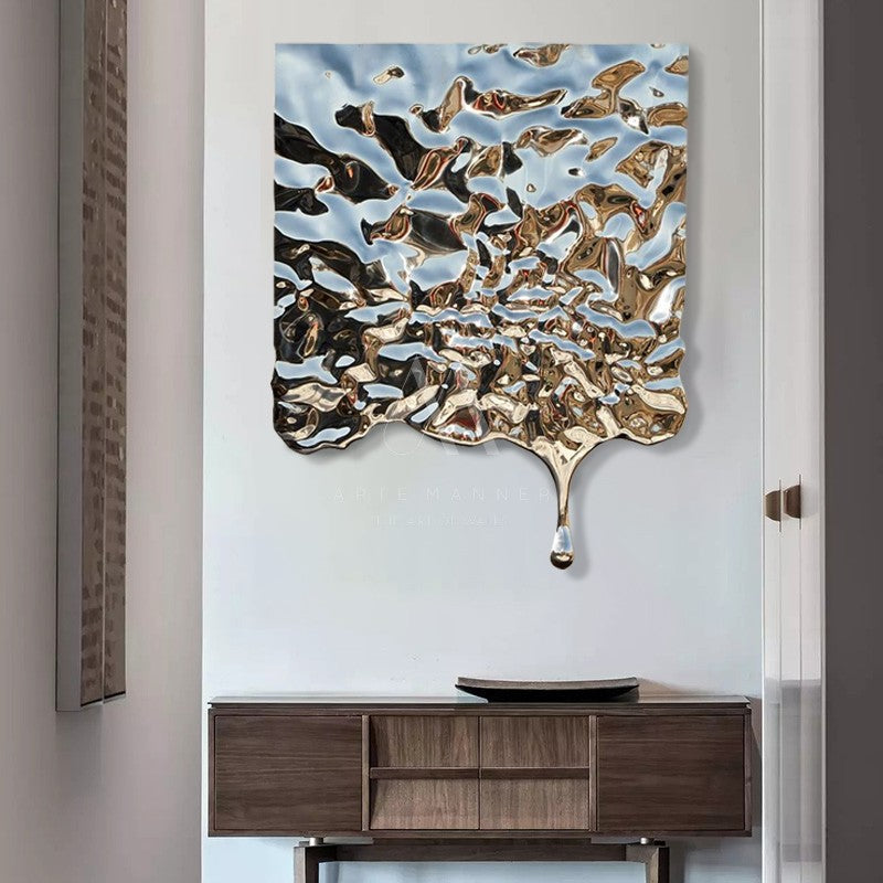 Linear Mirrors Modern 3D Wall Art