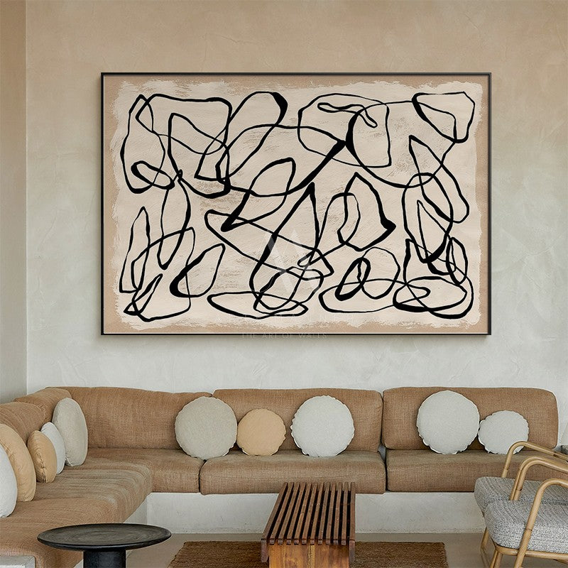 Electric Vizualization Modern Abstract Wall Art