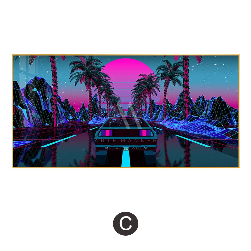 Hyperreal Cyberpunk Wall Art
