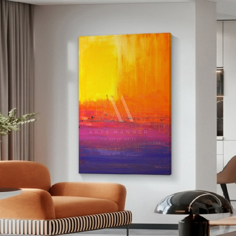 First Light Modern Abstract Oil Painting