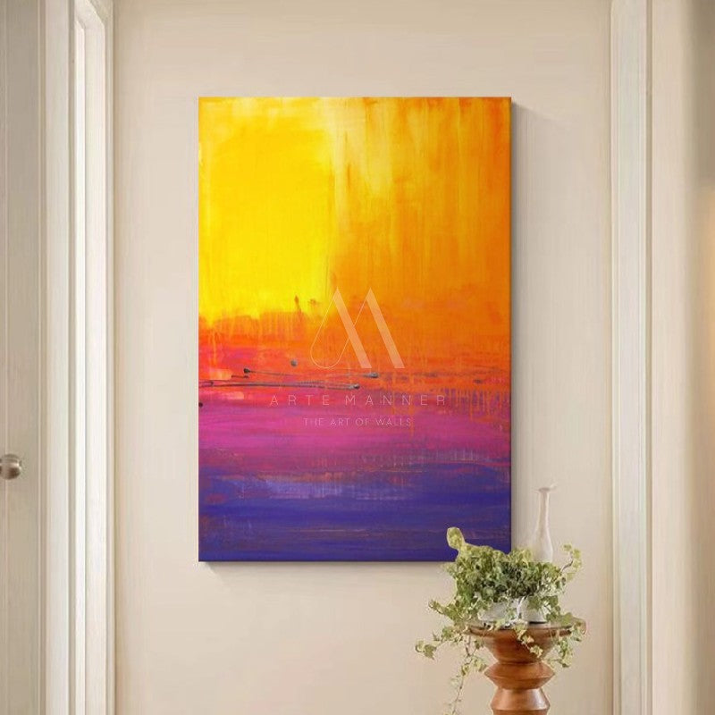 First Light Modern Abstract Oil Painting