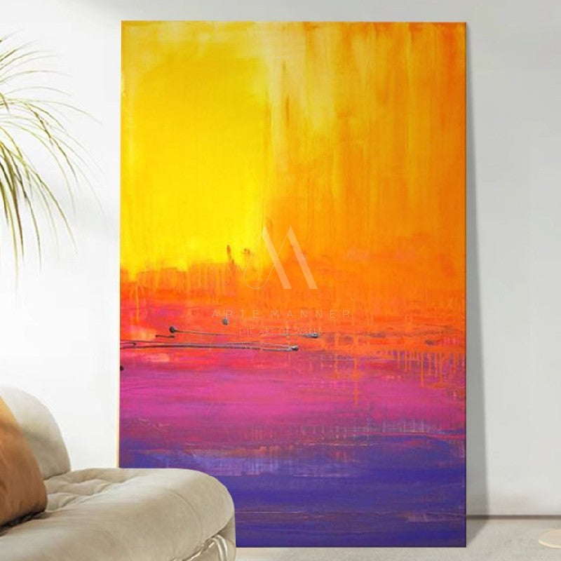First Light Modern Abstract Oil Painting