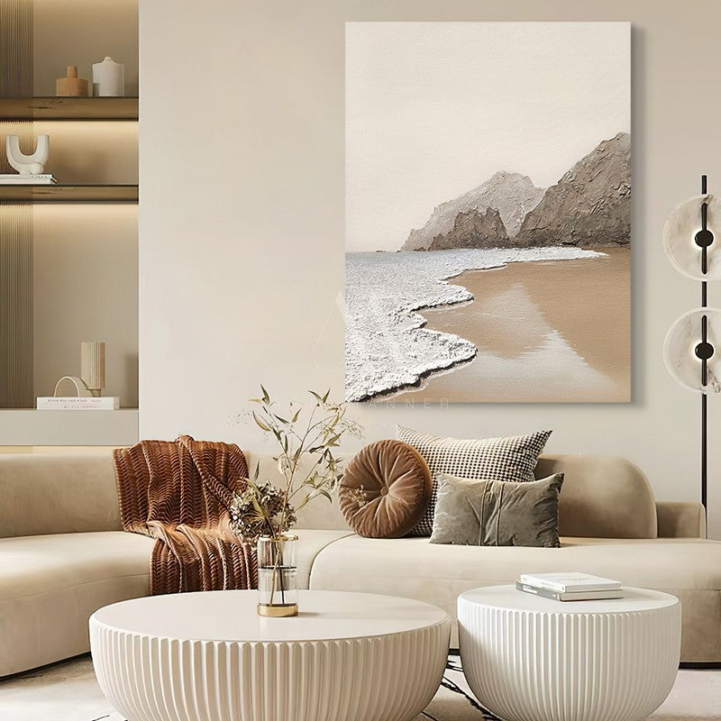 Gentle Tide Modern Oil Painting